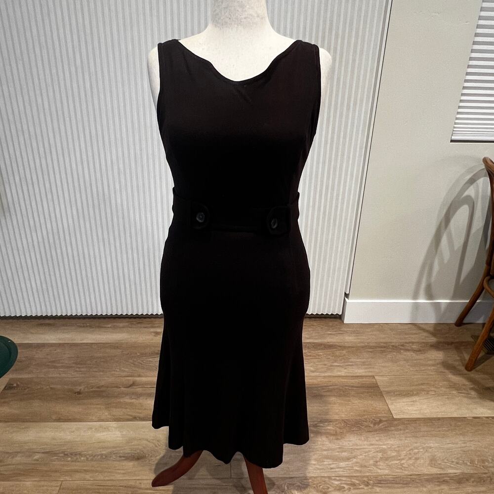 CAROLINA HERRERA Women's Wool Blend Midi Dress Size 10 In Brown